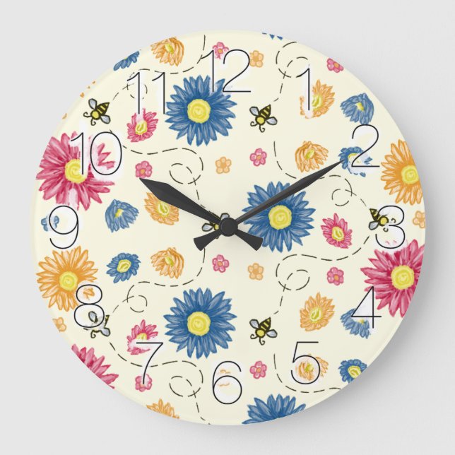 Grande Horloge Ronde Couleurs du ressort (Recto)