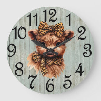 Grande Horloge Ronde Country Highland Calf