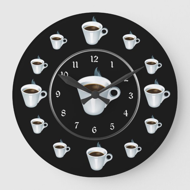 Grande Horloge Ronde Coupe du café (Recto)