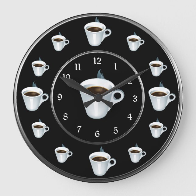 Grande Horloge Ronde Coupe du Café (Recto)