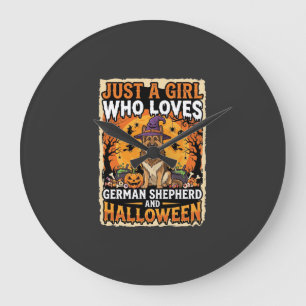 Grande Horloge Ronde Couple de chiens Boxer Joyeuse Saint-Valentin