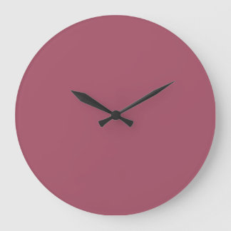 Grande Horloge Ronde Coussin de jet élégant rose poussiéreux