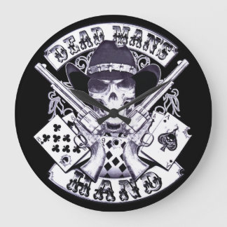 Grande Horloge Ronde Cowboy des As et des Eights