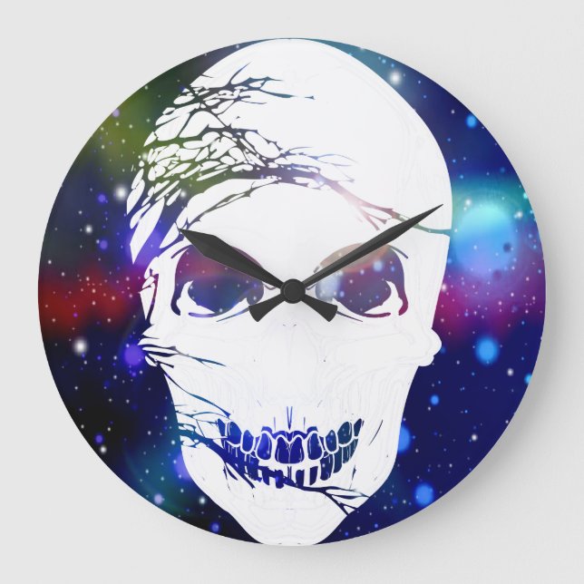 Grande Horloge Ronde Crâne d'Imaginaire #4 (Recto)