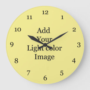 Grande Horloge Ronde Create your own picture clock. Add your own photo
