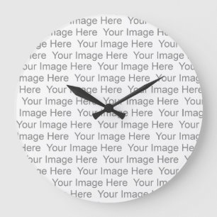 Grande Horloge Ronde Créer votre propre Modèle d'horloge murale