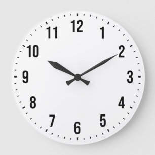 Grande Horloge Ronde Créez personnalisent la conception votre propre