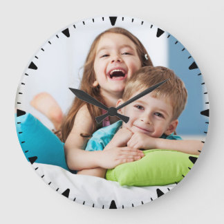 Grande Horloge Ronde Créez votre  photo de famille