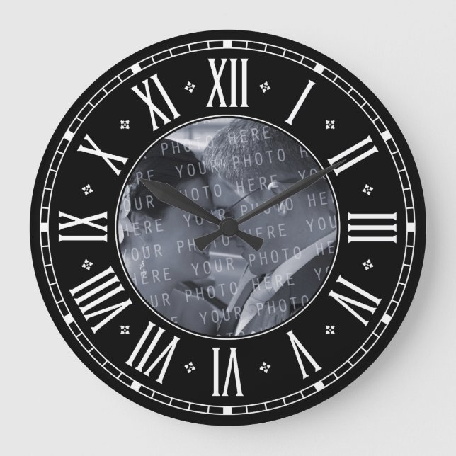 Grande Horloge Ronde Créez votre propre (Recto)