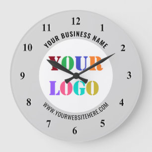 Grande Horloge Ronde Créez votre propre modèle d'horloge promotionnelle