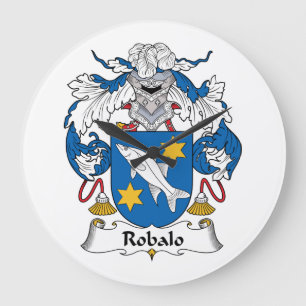 Grande Horloge Ronde Crête de famille de Robalo