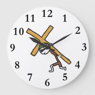 Grande Horloge Ronde Crucifix