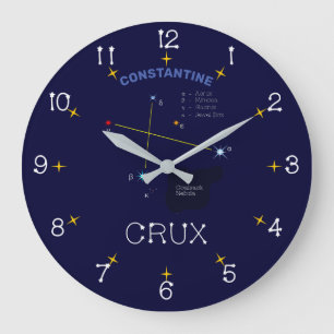 Grande Horloge Ronde Crux de constellation de l'hémisphère sud