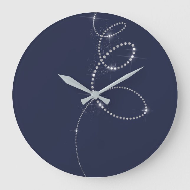 Grande Horloge Ronde Crystals Gray Infinity Diamond (Recto)