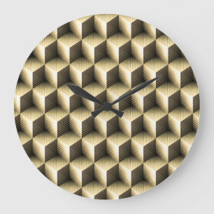 Grande Horloge Ronde Cube Art 1 Clock