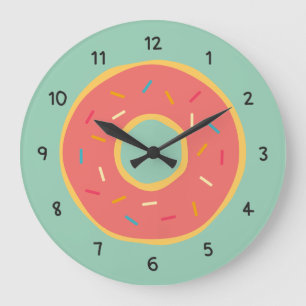 Grande Horloge Ronde Cuisine décorative de nombres orientés de
