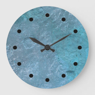 Grande Horloge Ronde Cuisine en pierre Montée