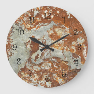 Grande Horloge Ronde Cuisine en pierre Montée