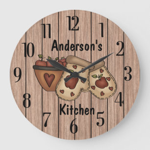 Grande Horloge Ronde Cuisine personnalisée