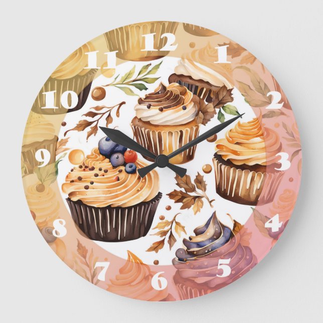 Grande Horloge Ronde Cupcakes Dessert Heaven (Recto)