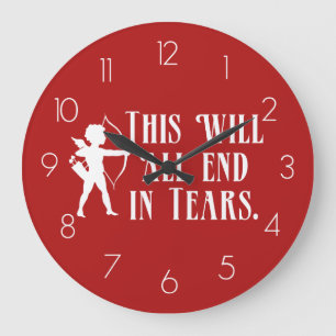 Grande Horloge Ronde Cupidon, Tout Se Terminera En Larmes