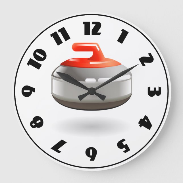 Grande Horloge Ronde Curling stone Clock (Recto)