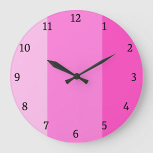 Grande Horloge Ronde Cute rose moderne