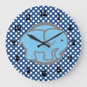 Grande Horloge Ronde Cute Simple and Elegant Nursery