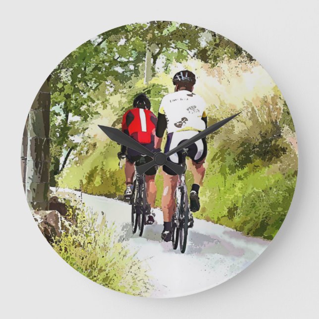 GRANDE HORLOGE RONDE CYCLISME (Recto)