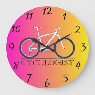 Grande Horloge Ronde Cycliste Wall Clock