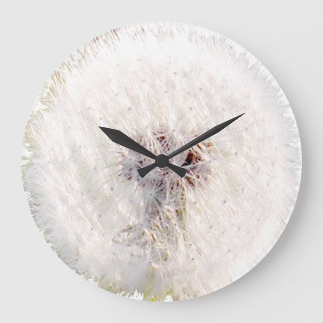 Grande Horloge Ronde Dandelion seed head clock (Recto)