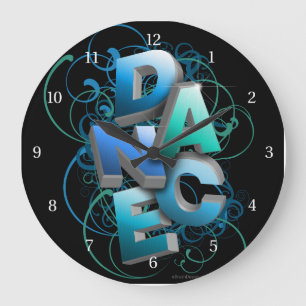 Grande Horloge Ronde danse 3D (ressort)