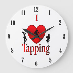 Grande Horloge Ronde Danse I Heart Tap