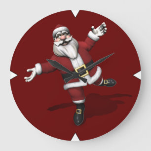 Grande Horloge Ronde Danseur de ballet Santa Claus