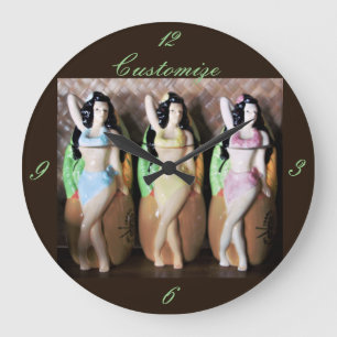Grande Horloge Ronde Danseurs Hawaiian Hula Thunder_Cove