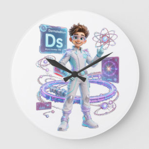 Grande Horloge Ronde Darmstadtium (Ds) – Numéro atomique 110 ATOMIVRA