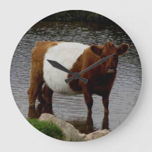 Grande Horloge Ronde Dartmoor a ceinturé la rivière debout de vache à