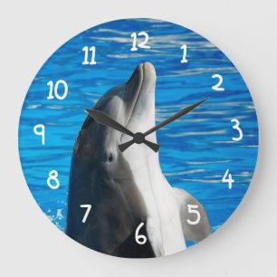 Grande Horloge Ronde Dauphin de Bottlenose