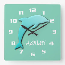 Dauphin Monogramme Bleu Aqua Cool