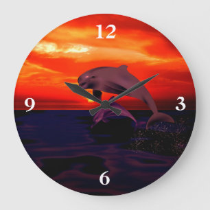 Grande Horloge Ronde Dauphins