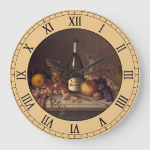 Grande Horloge Ronde De cru toujours la vie peignant autour de
