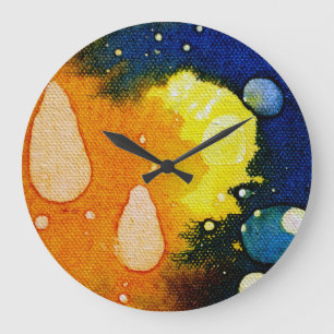 Grande Horloge Ronde Décès Polychromoptique par Michael Moffa