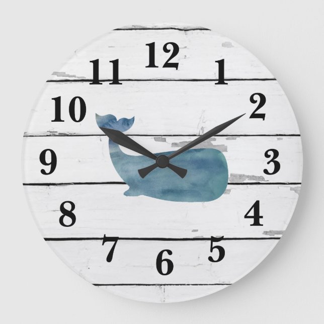 Grande Horloge Ronde Décodeur de Rustic (Recto)