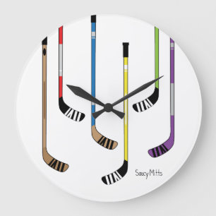 Grande Horloge Ronde Décor coloré de pièce de caverne d'homme de bâ