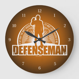 Grande Horloge Ronde Défenseur de hockey