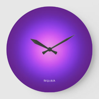 Grande Horloge Ronde Dégradé radial rose pourpre