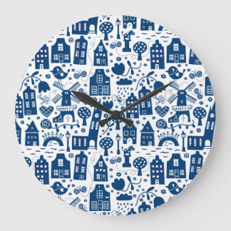 Grande Horloge Ronde Delft Blue