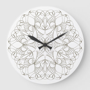 Grande Horloge Ronde Délicat Arabesque