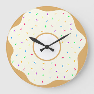 Grande Horloge Ronde Délicat Donut