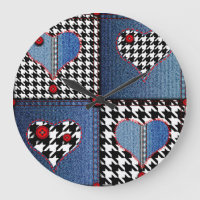Denim Patchwork : Motif en tissu transparent